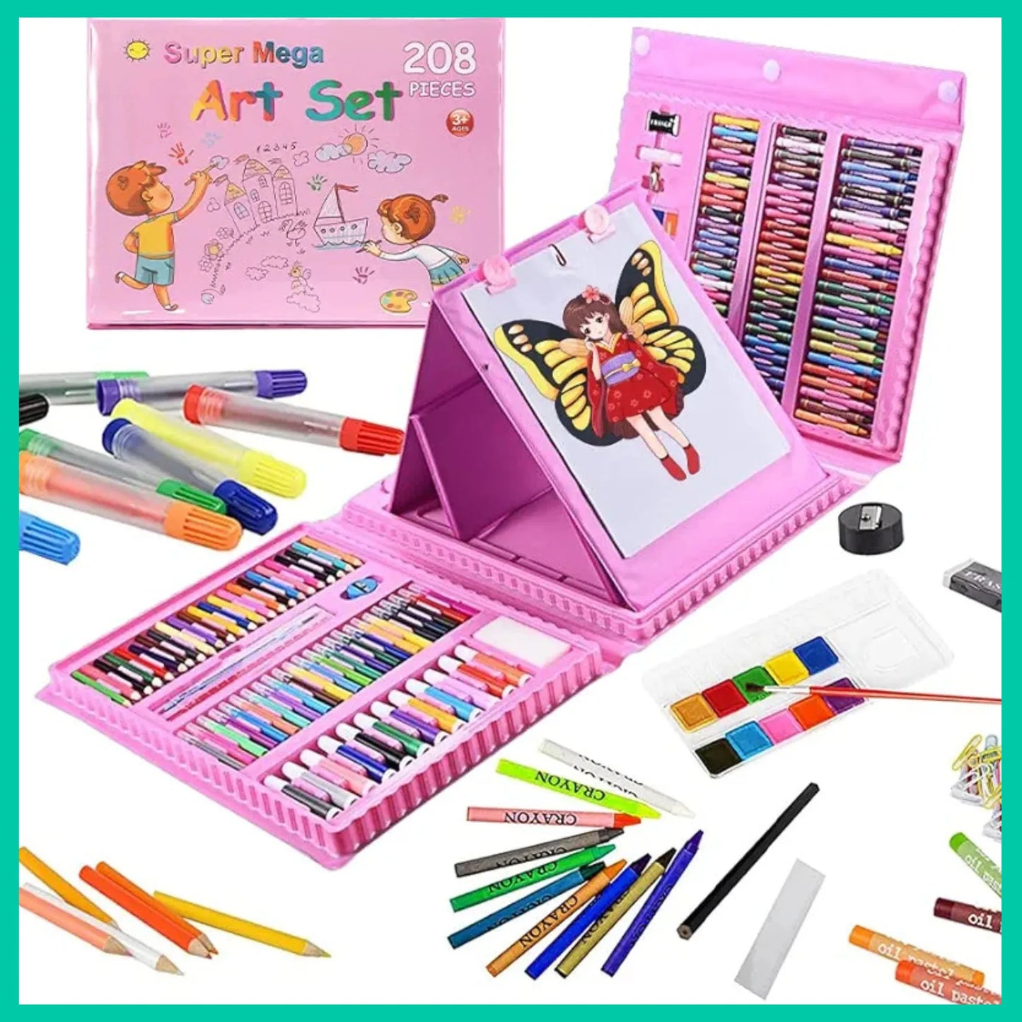 مجموعة الرسم الفاخرة للأطفال – إبداع بلا حدود