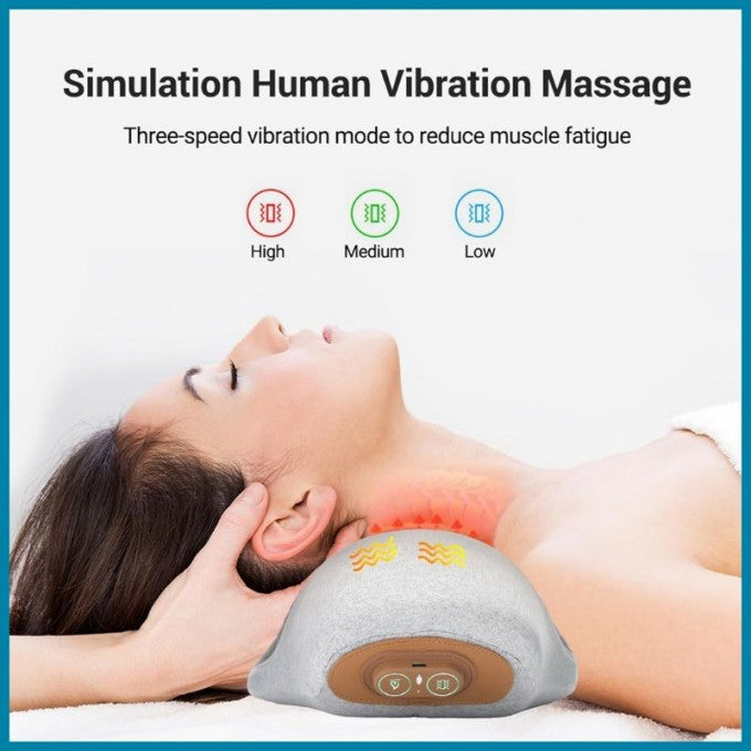 جهاز تدليك للرقبة يعمل بالاشعة والاهتزاز