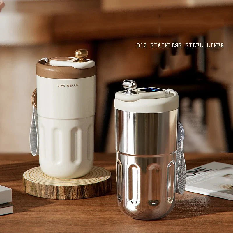 كوب عازل للحرارة من ستانلس ستيل - Makfool