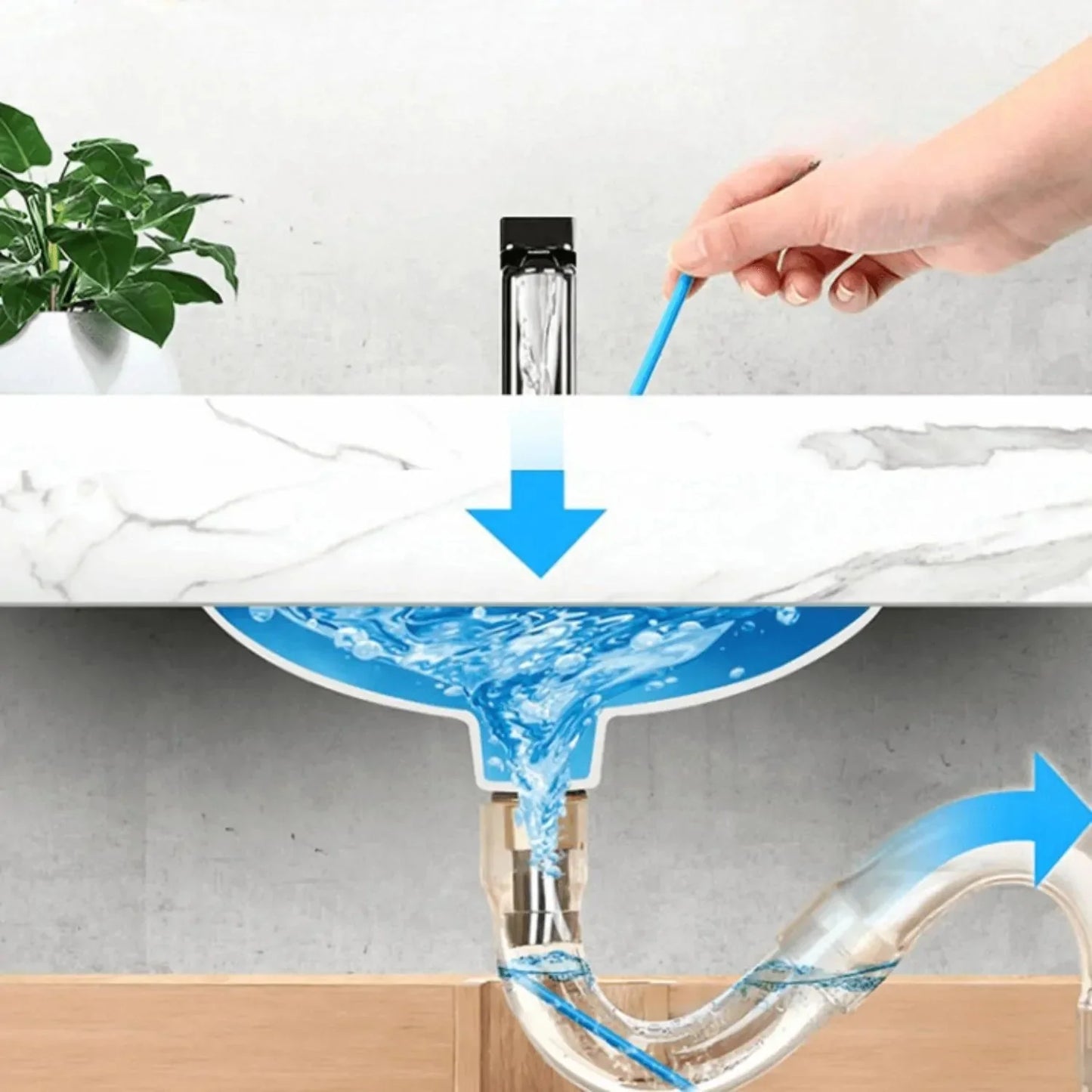 2023 ( مجموعة كاملة من 6 علب) مادة تسليك المواسير الأسرع والاكثر فعالية - Makfool