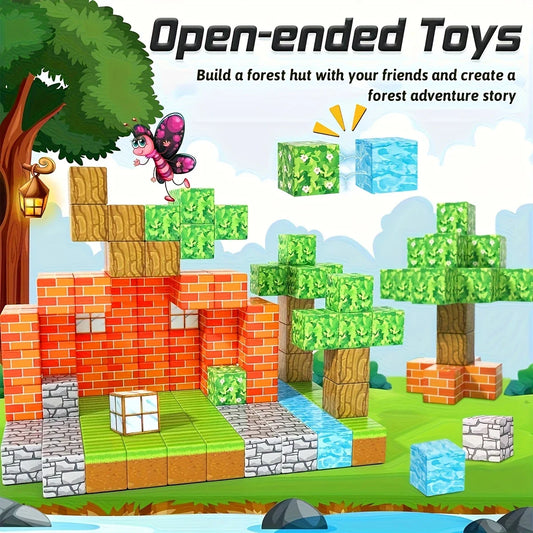 المكعبات المغناطيسية التعليمية (48 قطعة)