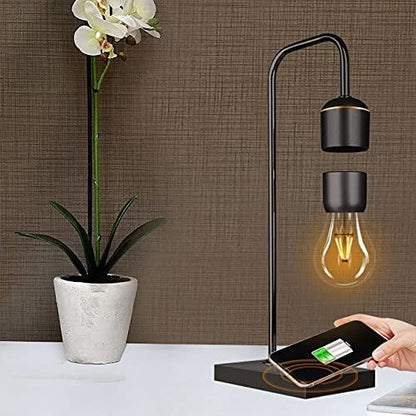 المصباح الكهربائي العائم مع شاحن هاتف لاسلكي - Makfool