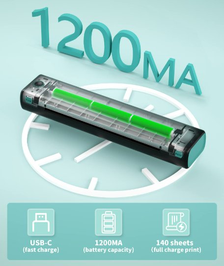 الطابعة الحرارية المحمولة المميزة 2023 - Makfool