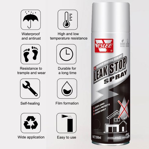 بخاخ العازل واللاصق المميز عدد 3 تكفي لعزل سطحك بالكامل - Makfool