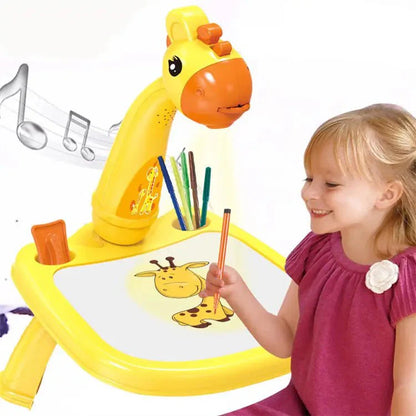 بروجيكتور مع طاولة رسم مميزة للأطفال - Makfool