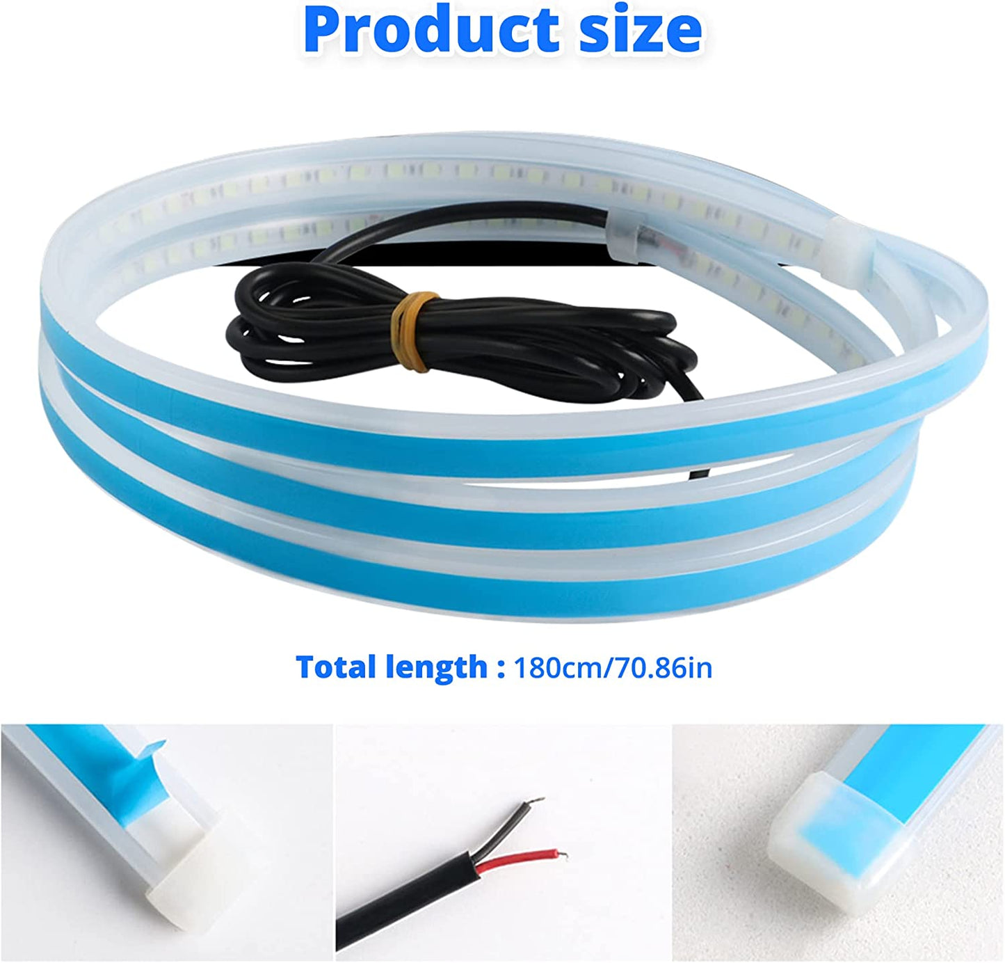 ضوء مقدمة السيارة بطول 180 سم LED HOOD KSA - Makfool