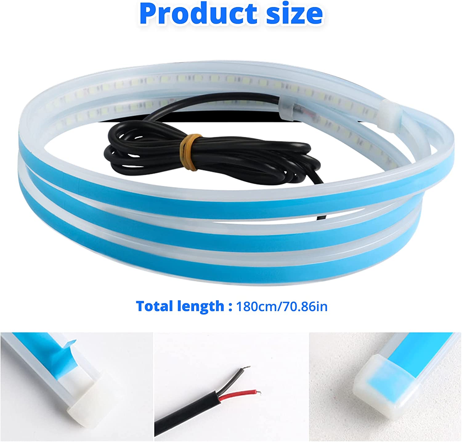 ضوء مقدمة السيارة بطول 180 سم LED HOOD KSA - Makfool