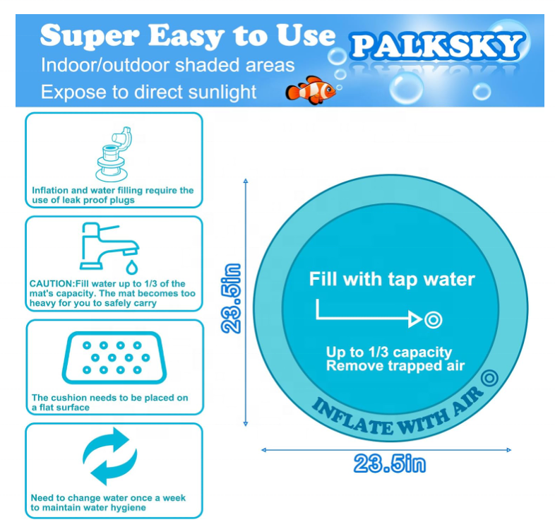 لعبة الماء التفاعلية للأطفال والحيوانات