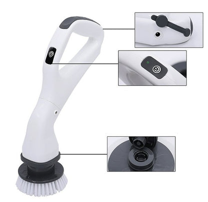 فرشاة التنظيف الكهربائية المميزة مع عدة رؤوس - Makfool