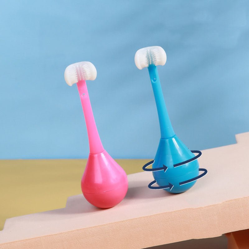 فرشاة أسنان ثلاثية الجوانب للاطفال (عدد 2) - Makfool