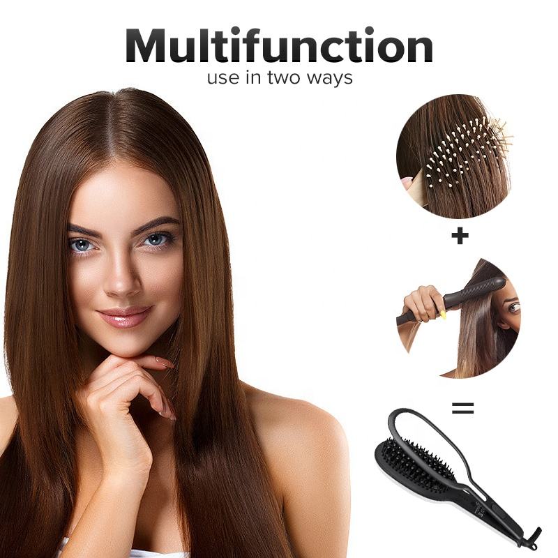 فرشاة تصفيف الشعر الكهربائية من السيراميك | GLOSSY ❤ - Makfool