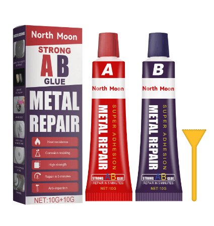 غراء الإصلاح الألماني للمعادن المقاوم للحرارة (عبوتين) - Makfool