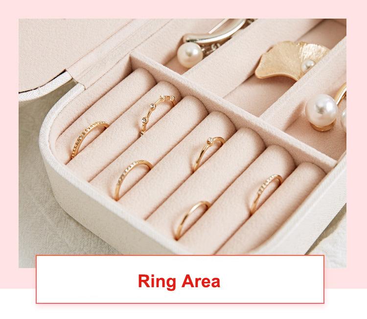 حافظة المجوهرات الجلدية المميزة - Makfool