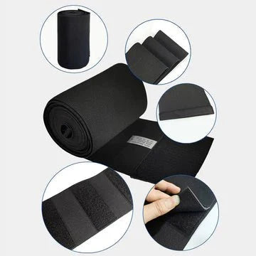 حزام للخصر ملفوف البطن والخصر قابل للتعديل 4 أمتار - Makfool