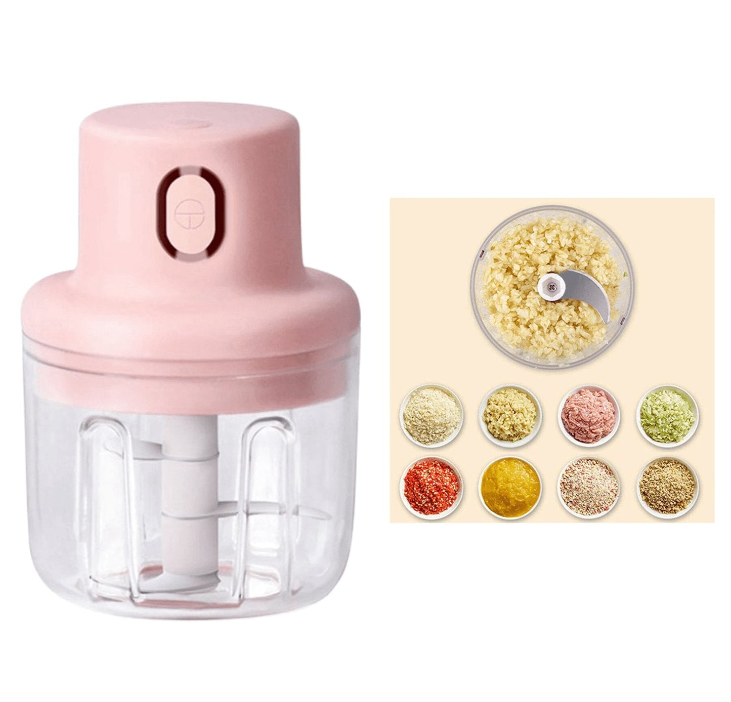 خلاط البصل والثوم والفلفل والخضروات يعمل بالشحن - Makfool