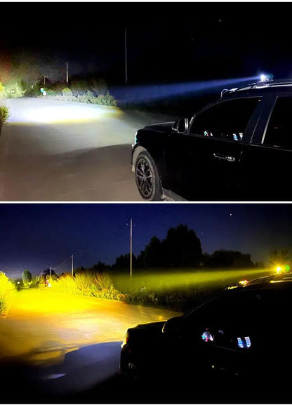 كشاف أمامي للدراجات النارية والسيارات (قطعتين) - Makfool