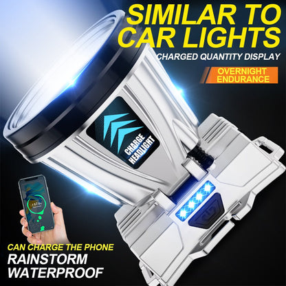 كشاف قوي قابل للشحن مقاوم للماء - Makfool