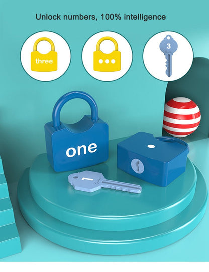 لعبة مجموعة الاقفال التعليمية المميزة للأطفال - Makfool