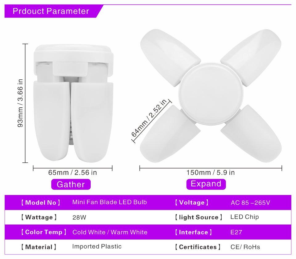 لمبة انارة مروحية عدد 3 - Makfool