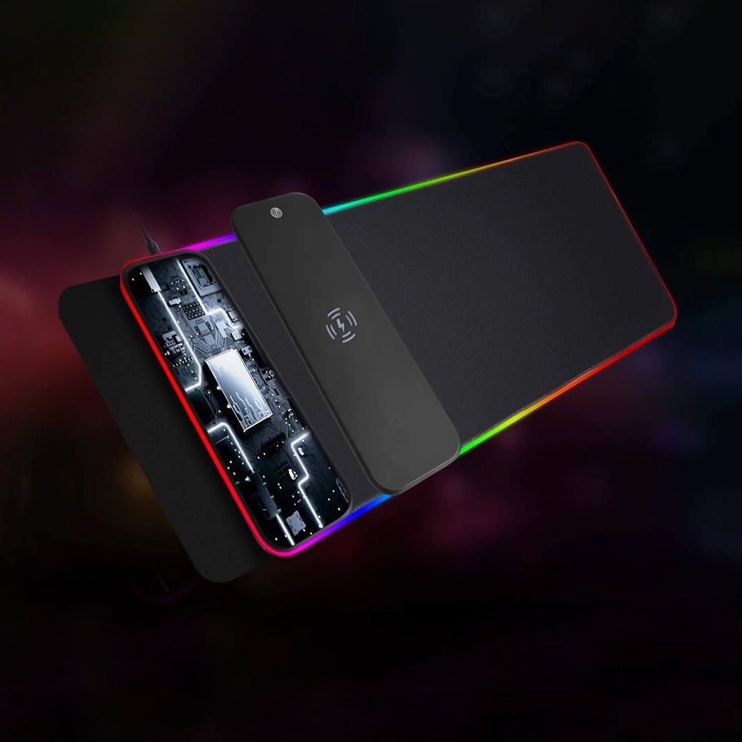 لوحة ماوس مضيئة بخاصية الشحن اللاسلكي - Makfool