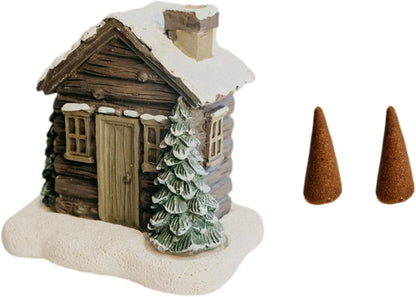 مبخرة مميزة على شكل كوخ مع مخاريط بخور - Makfool