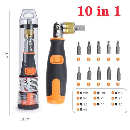 مفك براغي محمول 10 في 1 متعدد الوظائف - Makfool