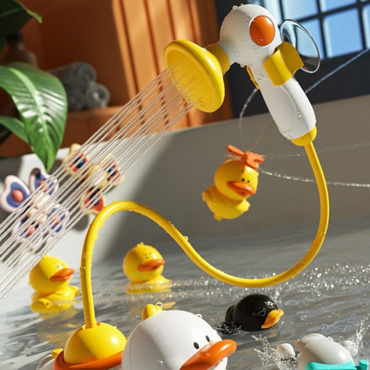 مجموعة البط و مرشات الاستحمام للأطفال - Makfool