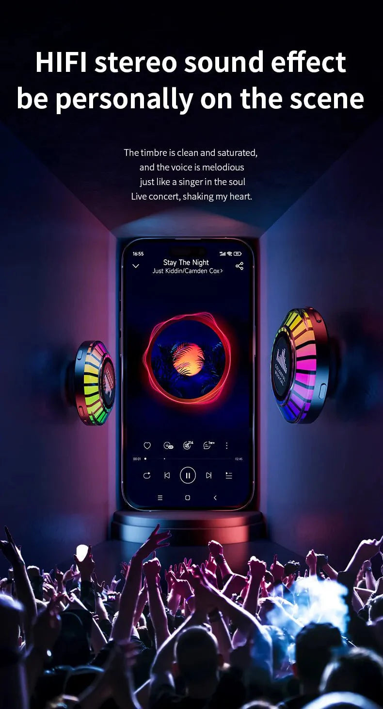 مكبر صوت قووي مع اضاءة - Makfool