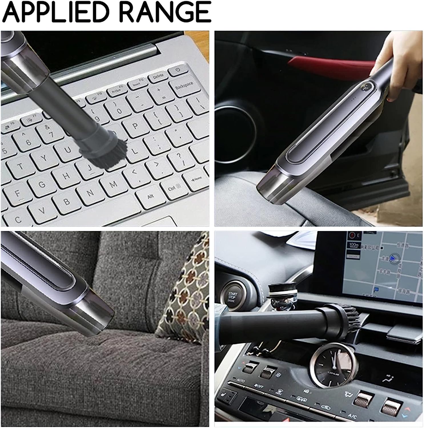 مكنسة كهربائية لاسلكية بقوة شفط قوية للسيارة - Makfool