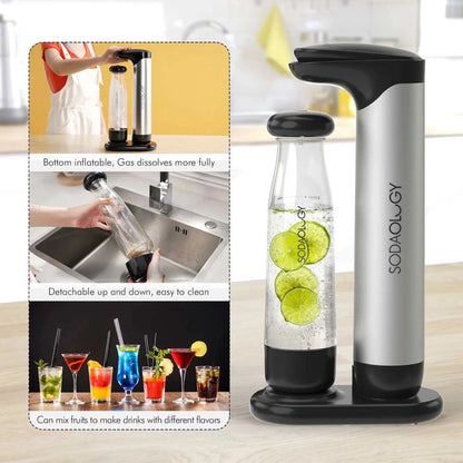 مكينة صنع المياه الغازية والصودا Sodaology Sparkling Water Soda Maker - Makfool