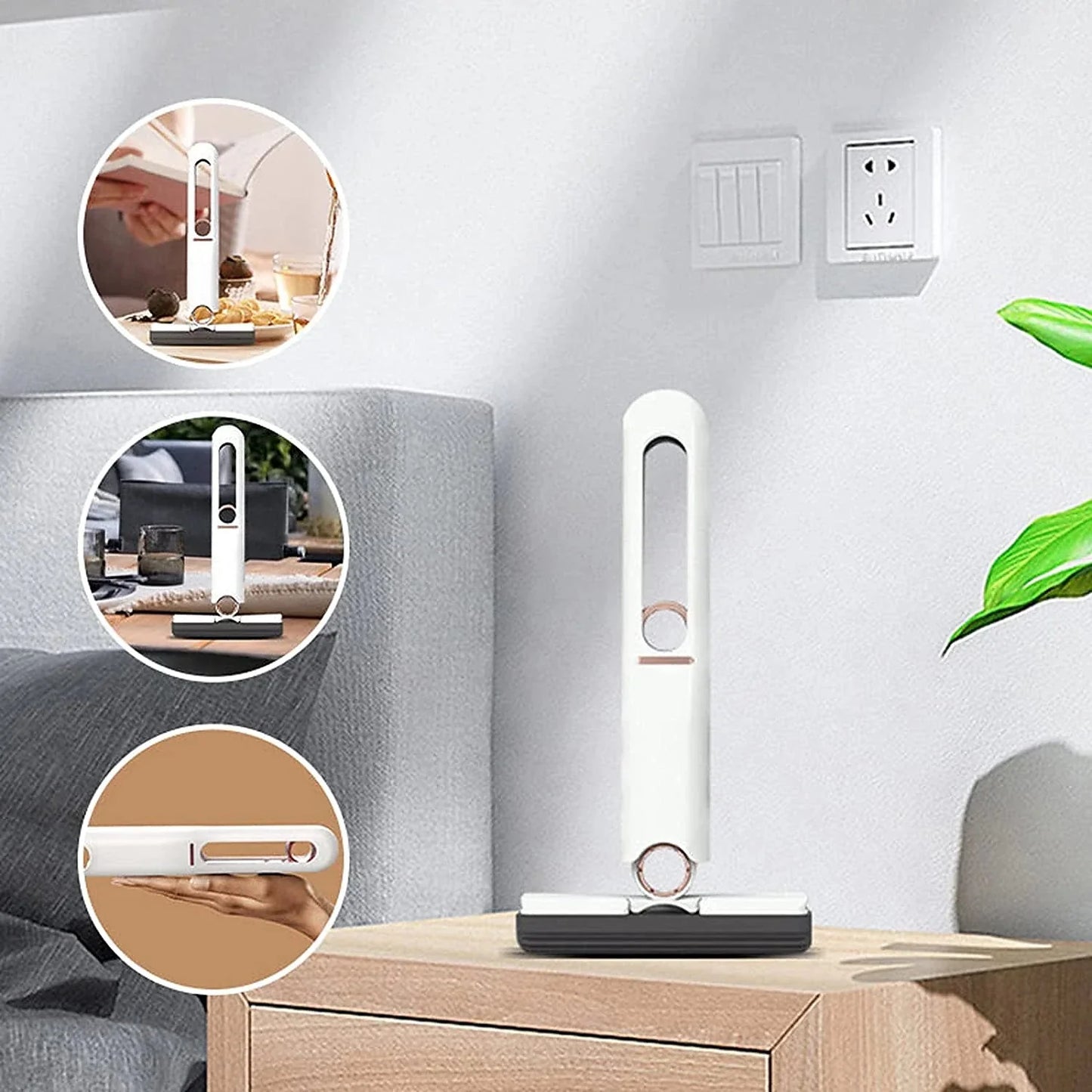 ممسحة صغيرة محمولة ذات ضغط ذاتي للأسطح والزجاج المميزة - Makfool