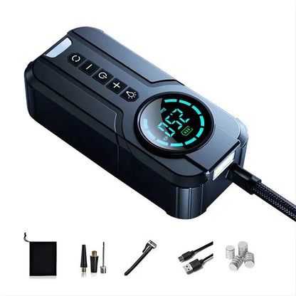 منفاخ هواء لنفخ اطارات السيارة 4 في 1 - Makfool