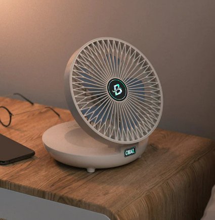 مروحة محمولة بتيار هواء قوي وصوت تشغيل هادئ - Makfool