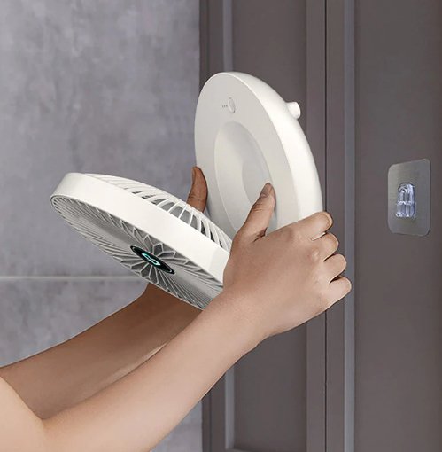 مروحة محمولة بتيار هواء قوي وصوت تشغيل هادئ - Makfool