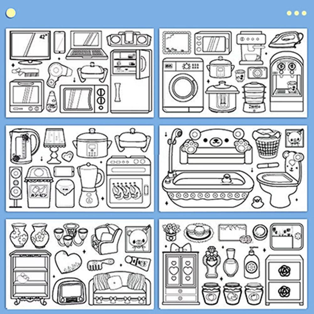 رول أوراق التلوين اللاصق المميز (عدد 2 - بطول 6 متر ) - Makfool