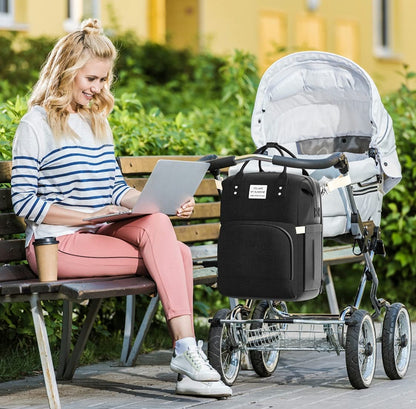 شنطة لمستلزمات الاطفال مع سرير - Makfool