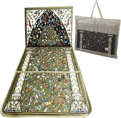 سجادة الصلاة قابلة للطي مع مسند مريح للظهر - Makfool