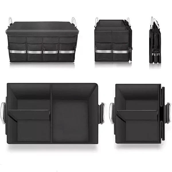 صندوق تخزين متعدد الوظائف للسيارة مع غطاء قابل للإزالة - Makfool